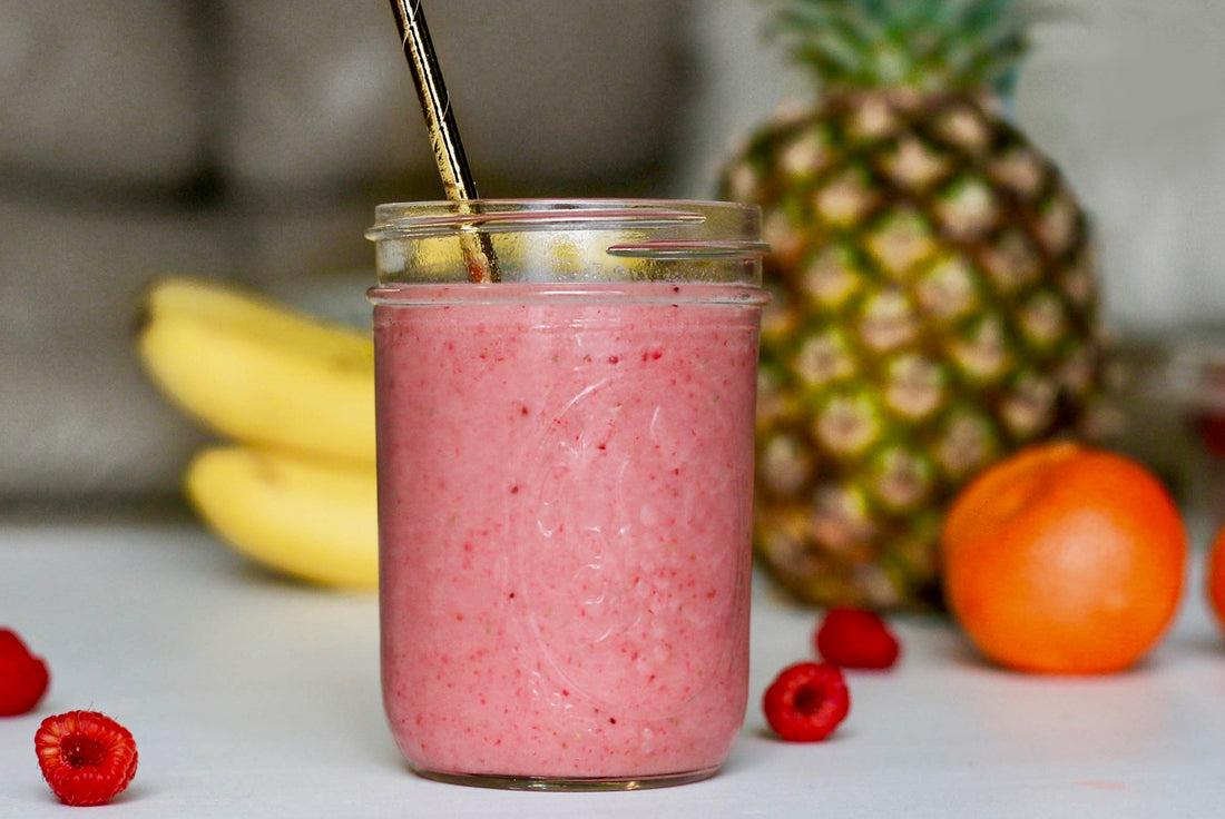 Raspberry Banana Hemp Smoothie
